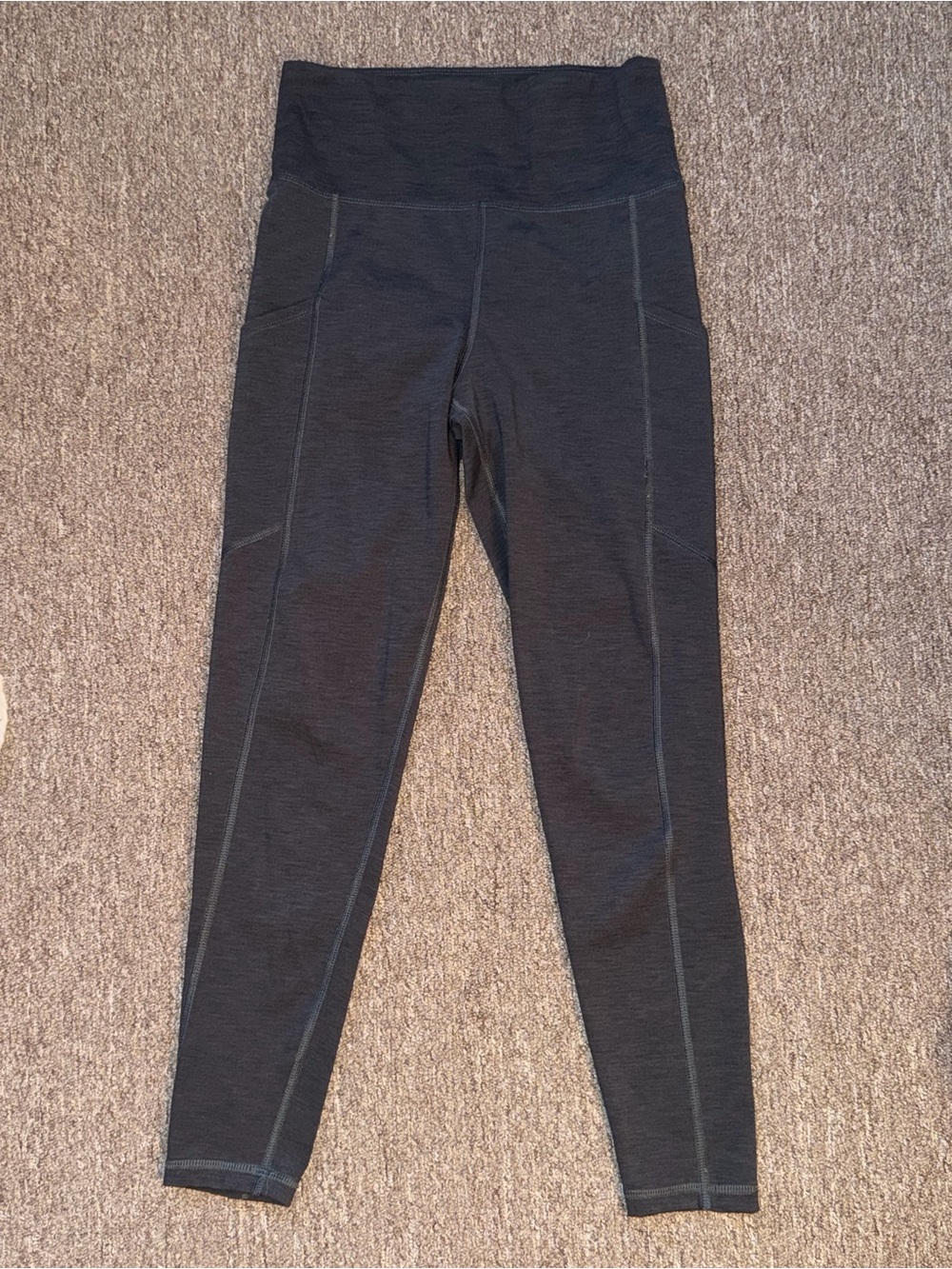 American Eagle Outfitters Dark Gray High-Waist Leggings
